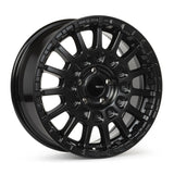 Enkei 544-775-3135BK - Overlander 17x7.5 5x108 35mm Offset 63.4mm Bore Black Wheel