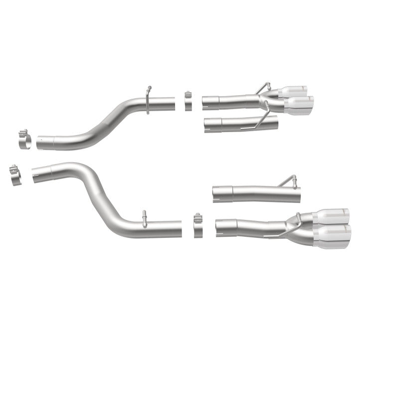 Magnaflow 19218 FITS: MagnaFlow Axle-Back, SS, 2.5in, Quad Split Rear 3.5in Tip 2015 Dodge Challenger 3.6L V6