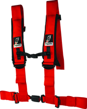 Load image into Gallery viewer, DragonFire Racing Harness- H-Style- 4-point- EZ-Adjust- 3in Buckle- Red