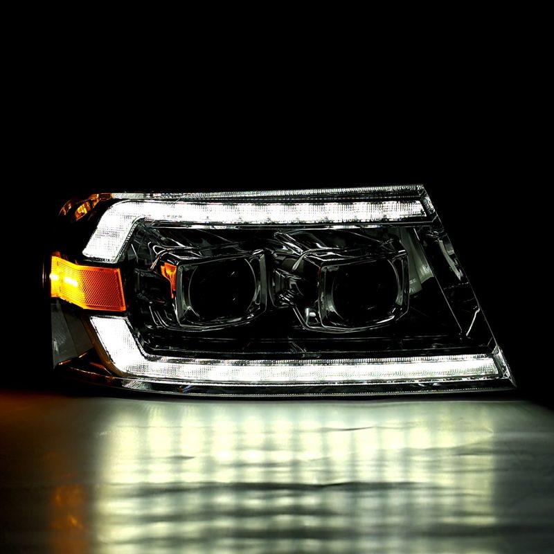 AlphaRex 880135 FITS 04-08 Ford F150 PRO-Series Projector Headlights Black w/ Sequential Signal and DRL
