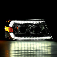 Load image into Gallery viewer, AlphaRex 880135 FITS 04-08 Ford F150 PRO-Series Projector Headlights Black w/ Sequential Signal and DRL
