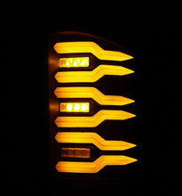 Load image into Gallery viewer, AlphaRex 620080 FITS 07-14 Chevrolet Silverado 1500/2500HD/3500HD Luxx-Series LED Tail Lights Blk w/Smoked Lens