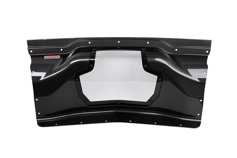 CORSA Performance 44009 FITS Corsa 2020+ Chevrolet Corvette C8/Z06 Carbon Fiber Air Intake Trunk Panel with Polycarbonate Window