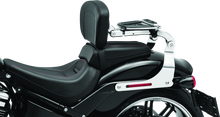 Load image into Gallery viewer, Kuryakyn Fixed Mounts Multi-Purpose Driver &amp; Passenger Backrest 18-Up Softail Black