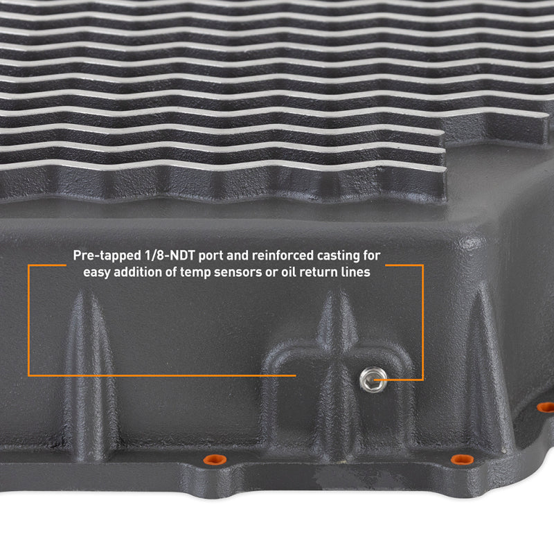 Mishimoto MMTP-F2D-11 FITS 2011+ Powerstroke 6R140 Transmission Pan - Cast - GR