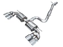 Load image into Gallery viewer, AWE Tuning 3015-42658 FITS AWE MK8 Volkswagen Golf R 3in Touring Edition Quad Exhaust - Chrome Silver Tips