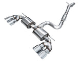 AWE Tuning 3015-42658 FITS AWE MK8 Volkswagen Golf R 3in Touring Edition Quad Exhaust - Chrome Silver Tips