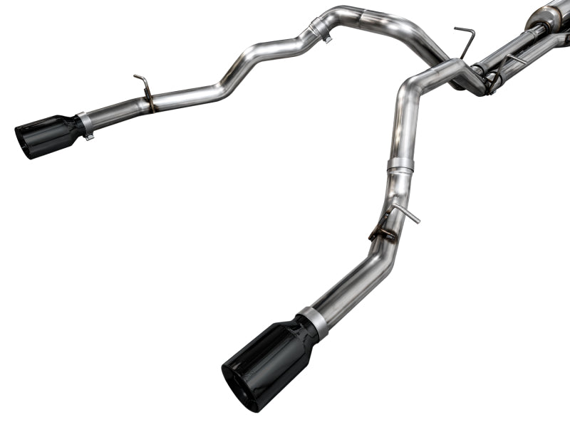 AWE 25+ RAM 1500 3.0TT 0FG Catback Touring Exhaust - Diamond Black Tips
