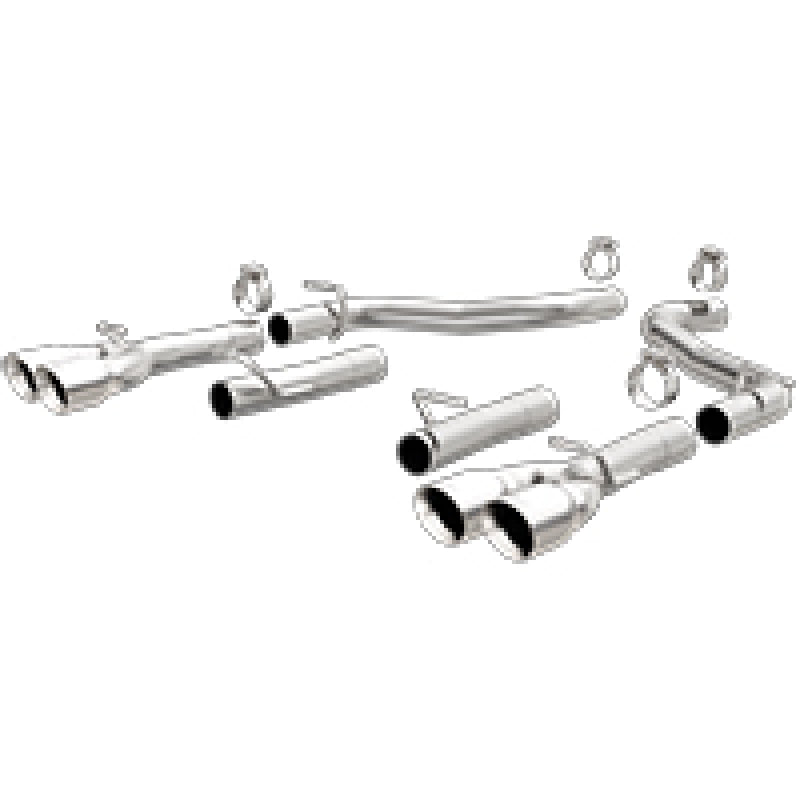 Magnaflow 19218 FITS: MagnaFlow Axle-Back, SS, 2.5in, Quad Split Rear 3.5in Tip 2015 Dodge Challenger 3.6L V6