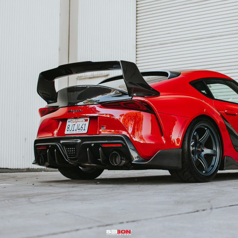 Seibon RS20TYSUP-TD FITS 2020 Toyota Supra TD-Style Carbon Fiber Rear Spoiler