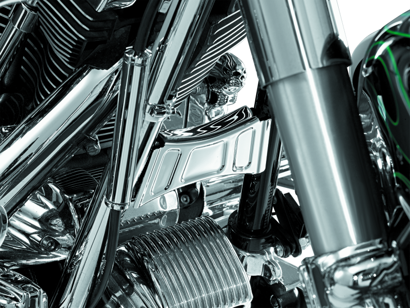Kuryakyn Downtube Crossbrace Cover 99-13 Touring Chrome