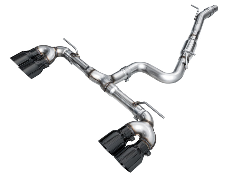 AWE Tuning 3020-43658 FITS AWE MK8 Volkswagen Golf R 3in Track Edition Quad Exhaust - Diamond Black Tips