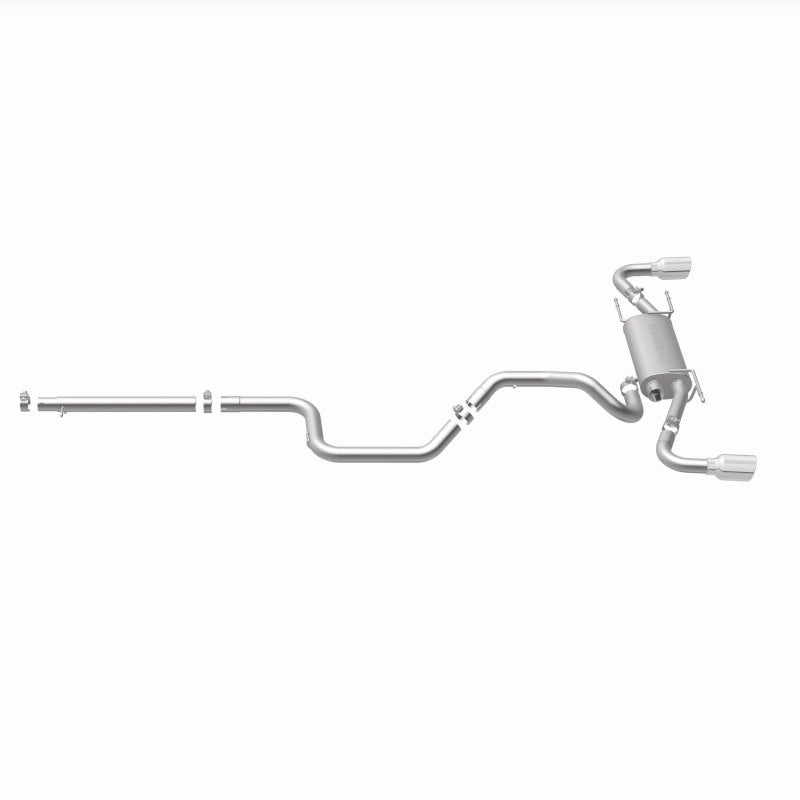 Magnaflow 15146 FITS: MagnaFlow 10-12 Mazda 3 L4 2.5L Hatchback Split Rear Exit Stainless Cat Back Performance Exhaust