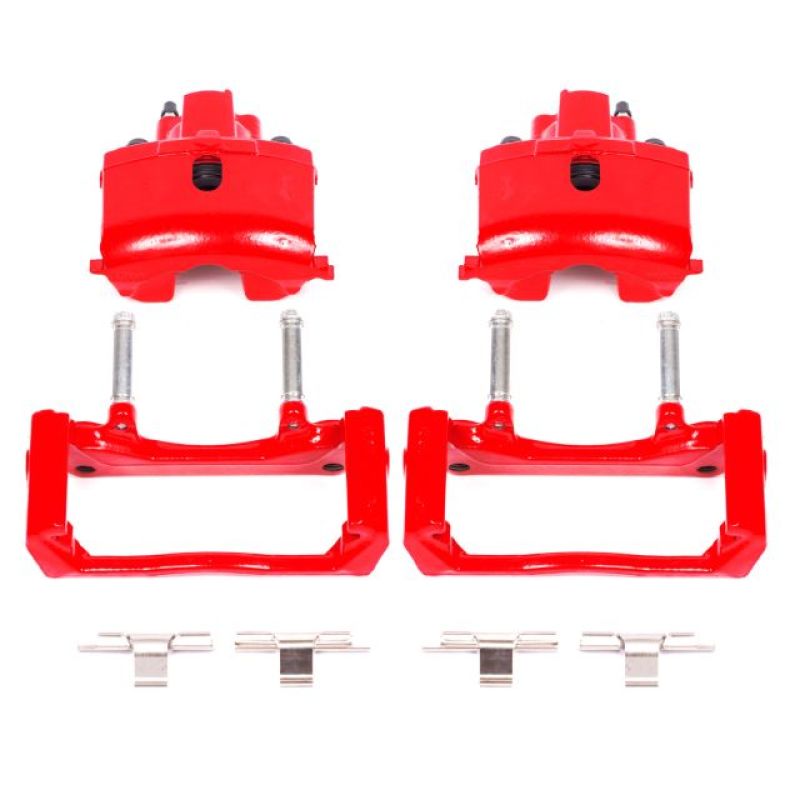 PowerStop S4836 FITS Power Stop 07-09 Chrysler Aspen Rear Red Calipers w/Brackets - Pair