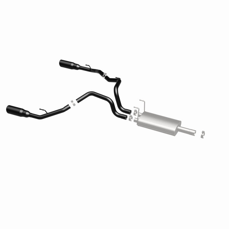 Magnaflow 15363 FITS: 09-15 Dodge Ram 1500 V8 Dual Spilt Rear Exit Black Stainless C/B Perf Exhaust