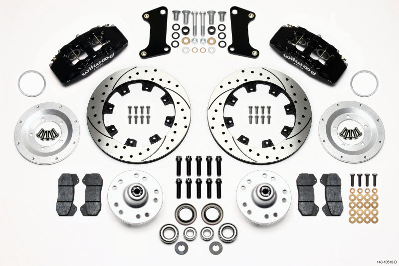 Wilwood 140-10510-D FITS Dynapro 6 Front Hub Kit 12.19in Drilled 67-69 Camaro (*Line Kit Needed*)