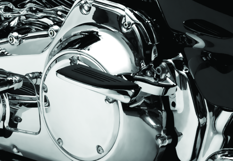 Kuryakyn Prem Mini Board With Male Mount Adapter Chrome