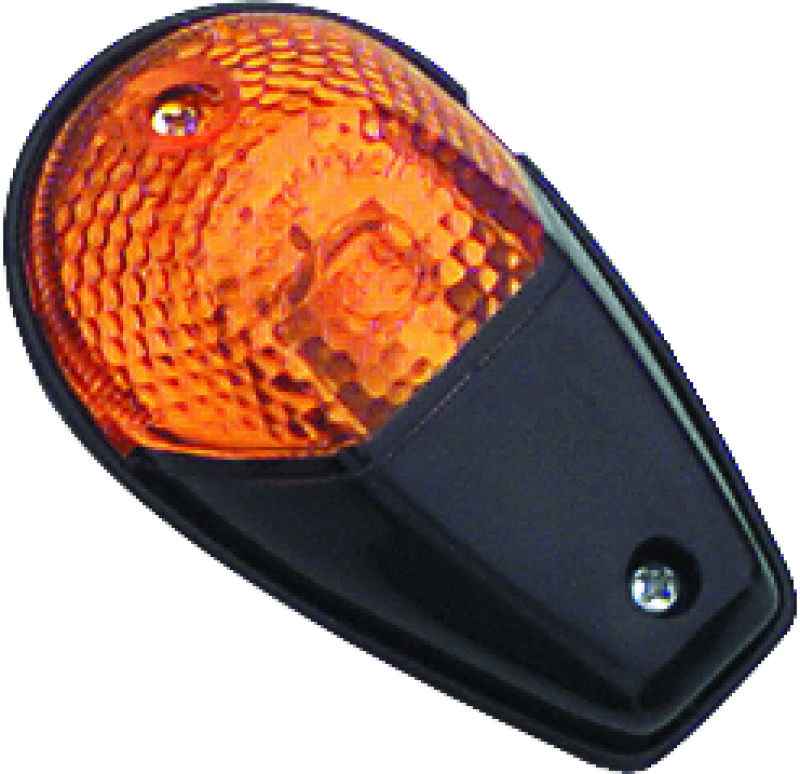 BikeMaster Universal Flush Mount Marker Light - Black/Amber