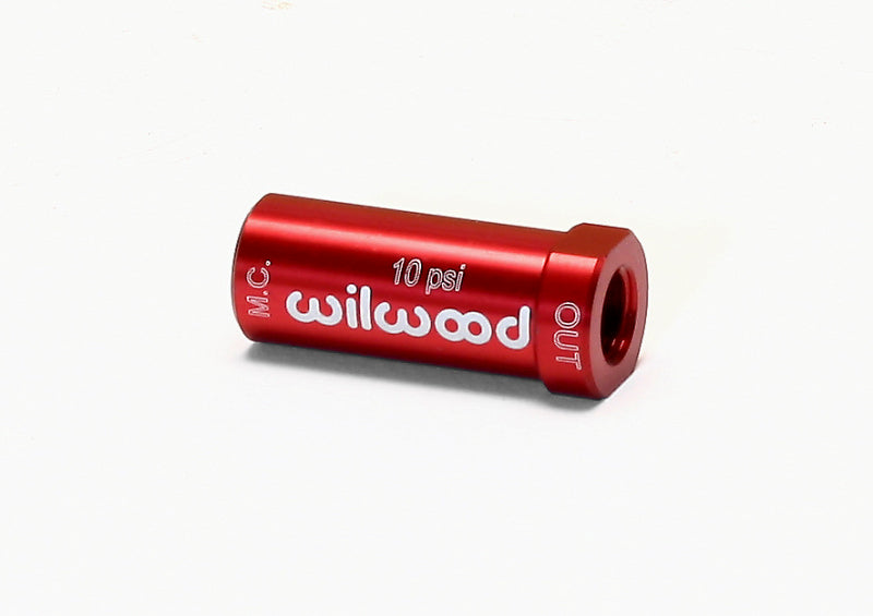 Wilwood 260-13707 FITS Residual Pressure Valve - New Style 10# / Red