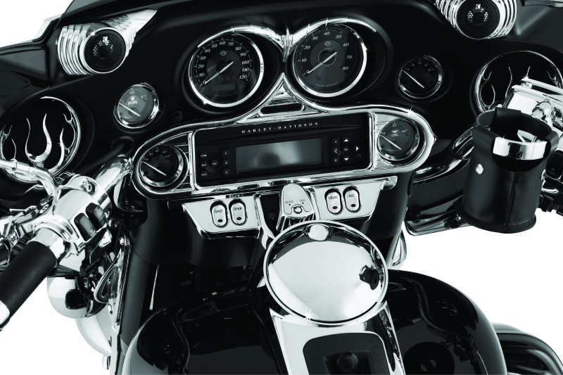Kuryakyn Stereo Accent 96-13 Fl Touring Models Chrome