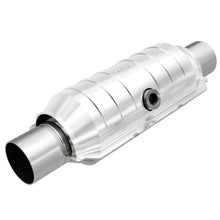 Load image into Gallery viewer, Magnaflow 51356 FITS MagnaFlow Conv Univ 2.5in Inlet/Outlet Center/Center Round 11in Body L x 5.125in W x 15in Overall L