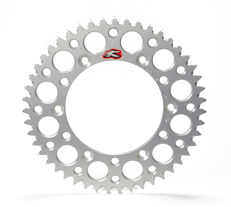 Renthal 08-23 Kawasaki KLX140L Rear Grooved Sprocket - Silver 428-53P Teeth