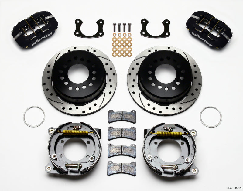 Wilwood 140-11402-D FITS Dynapro Low-Profile 11.00in P-Brake Kit Drilled New Big Ford 2.36in Offset