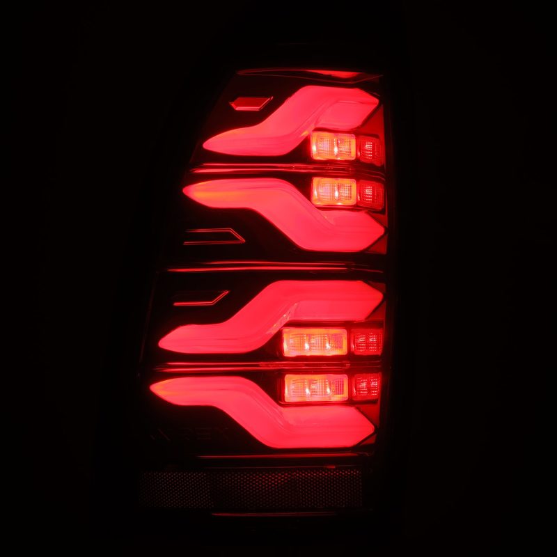 AlphaRex 680070 FITS 05-15 Toyota Tacoma LUXX LED Taillights Blk/Red w/Activ Light/Seq Signal