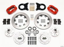 Load image into Gallery viewer, Wilwood Forged Dynalite Front Kit 12.19in Red 1970-1973 Mustang Disc &amp; Drum Spindle