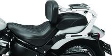 Load image into Gallery viewer, Kuryakyn Fixed Mounts Multi-Purpose Driver &amp; Passenger Backrest 18-Up Softail Black