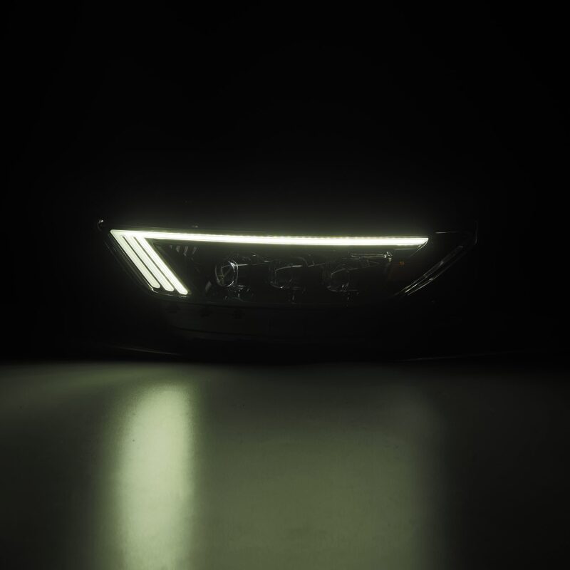 AlphaRex 880114 FITS 880114 FITS 15-17 Ford Mustang NOVA LED Proj HL Alpha-Black w/Activ Light/Seq. Signal + Switchback DRL