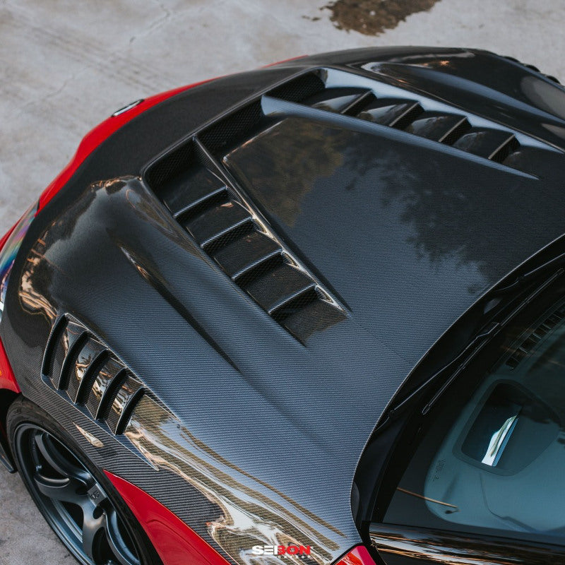 Seibon HD20TYSUP-TV-DS FITS 2020+ Toyota GR Supra TV-Style Carbon Fiber Hood