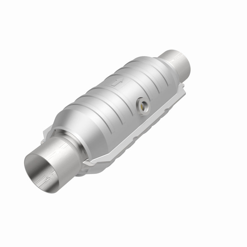 Magnaflow 51356 FITS MagnaFlow Conv Univ 2.5in Inlet/Outlet Center/Center Round 11in Body L x 5.125in W x 15in Overall L