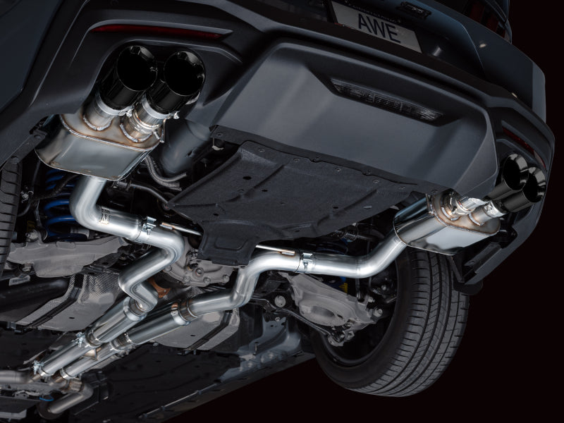 AWE Tuning 3025-43650 FITS AWE 2024 Ford Mustang GT Fastback S650 RWD SwitchPath Catback Exhaust w/ Quad Diamond Black Tips