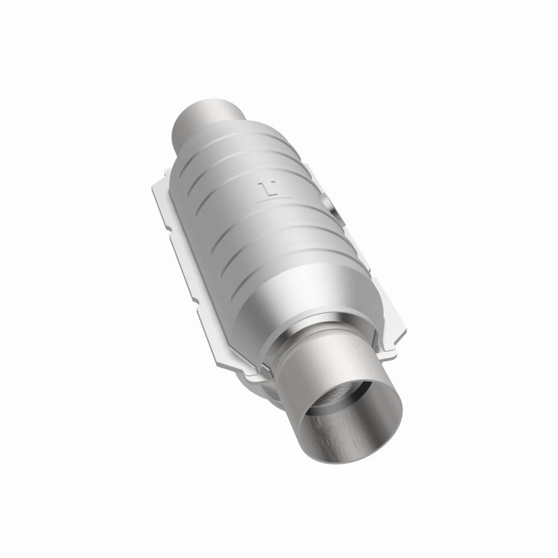 Magnaflow 51355 FITS MagnaFlow Conv Univ 2.25in Inlet/Outlet Center/Center Round 11in Body L x 5.125in W x 15in Overall L