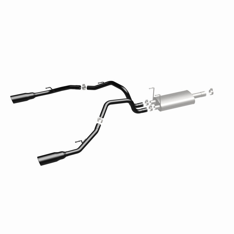 Magnaflow 15363 FITS: 09-15 Dodge Ram 1500 V8 Dual Spilt Rear Exit Black Stainless C/B Perf Exhaust