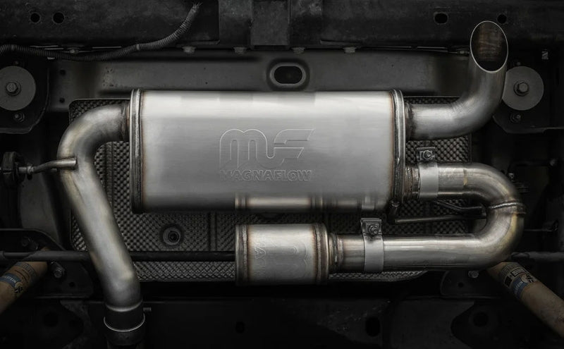 Magnaflow 19668 FITS: MagnaFlow 07-18 Jeep Wrangler JK Overland Series Axle-Back Exhaust System