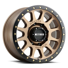 Load image into Gallery viewer, Method Wheels MR30578560925 - Method MR305 NV 17x8.5 25mm Offset 6x5.5 108mm CB Method Bronze/Black Street Loc Wheel