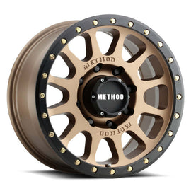 Method Wheels MR30578560925 - Method MR305 NV 17x8.5 25mm Offset 6x5.5 108mm CB Method Bronze/Black Street Loc Wheel