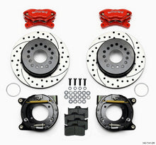Load image into Gallery viewer, Wilwood 140-7141-DR FITS Forged Dynalite P/S P-B Kit Drilled-Red Chevy 12 Bolt w/ C-Clips