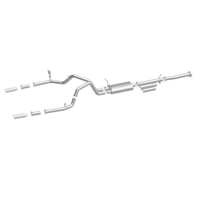 Magnaflow 19027 FITS: MagnaFlow Stainless Cat-Back Exhaust 2015 Chevy Silverado 2500HD 6.0L Dual Split Rear Exit 4in