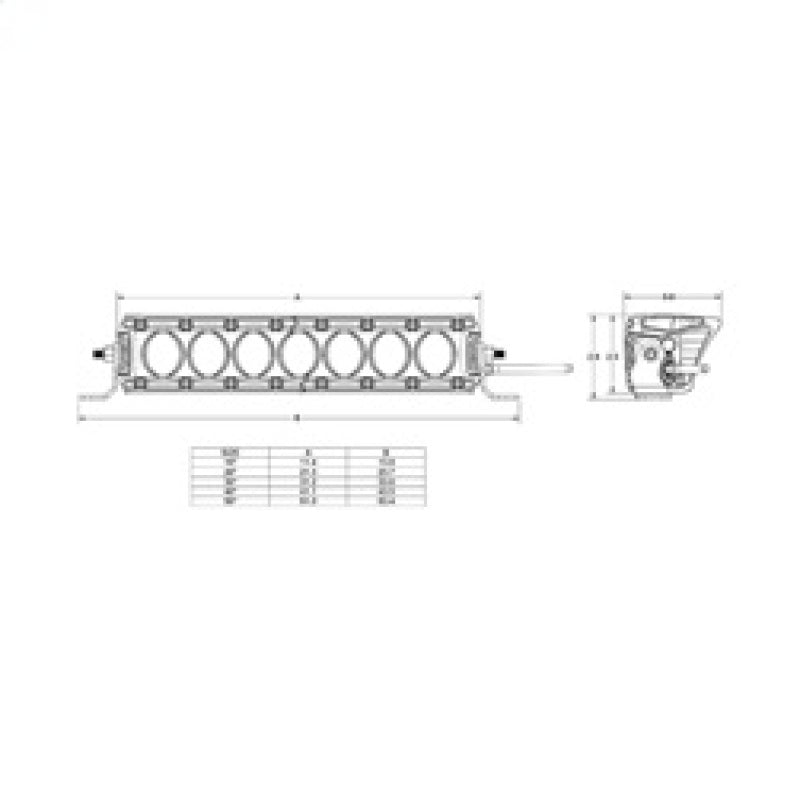 Rigid Industries 411613 FITS Revolve 10in Bar w/Amber Trim Ring