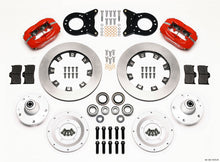 Load image into Gallery viewer, Wilwood Forged Dynalite Front Kit 12.19in Red 1965-1969 Mustang Disc &amp; Drum Spindle