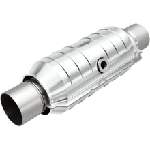 Load image into Gallery viewer, Magnaflow 51356 FITS MagnaFlow Conv Univ 2.5in Inlet/Outlet Center/Center Round 11in Body L x 5.125in W x 15in Overall L
