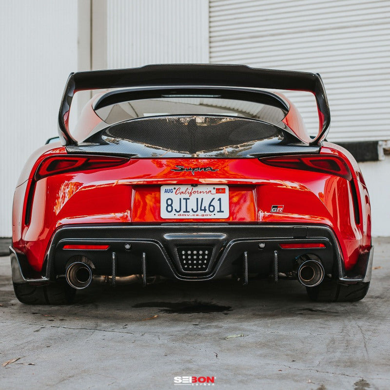 Seibon RS20TYSUP-TD FITS 2020 Toyota Supra TD-Style Carbon Fiber Rear Spoiler