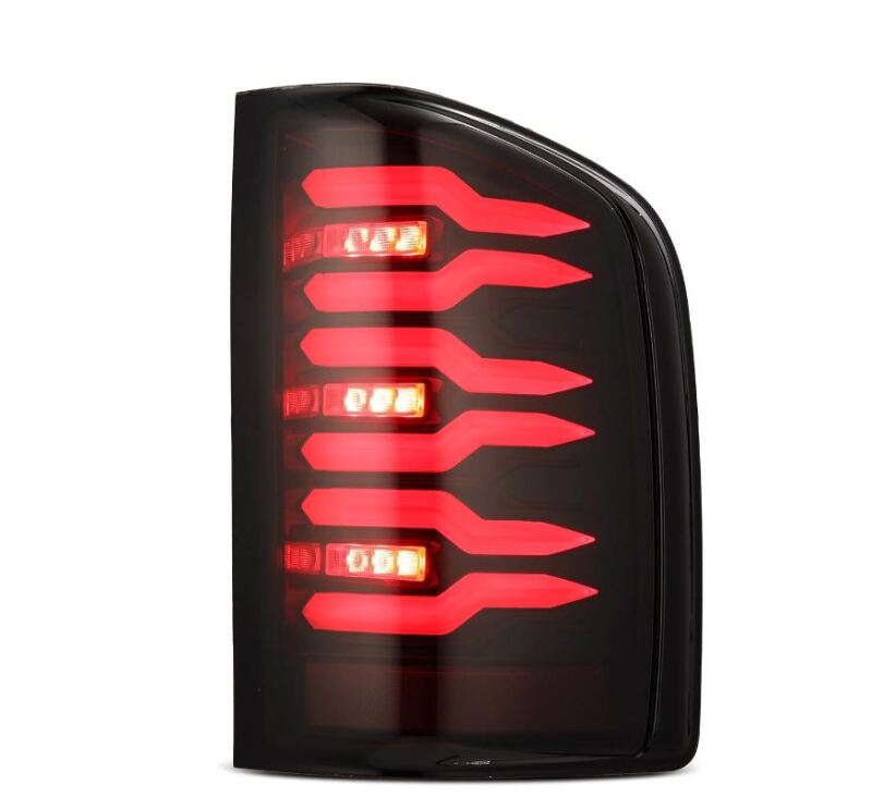 AlphaRex 620000 FITS 07-14 Chevrolet Silverado 1500/2500HD/3500HD Luxx-Series LED Tail Lights Black/Red