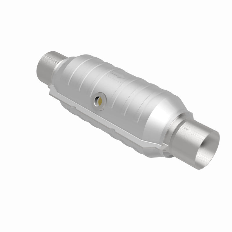 Magnaflow 51356 FITS MagnaFlow Conv Univ 2.5in Inlet/Outlet Center/Center Round 11in Body L x 5.125in W x 15in Overall L