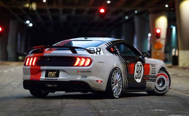 Magnaflow 19099 FITS: MagnaFlow Cat Back, SS, 2.5in, Competition, Dual Split Polished 4.5in Tips 2015 Ford Mustang V6 3.7L