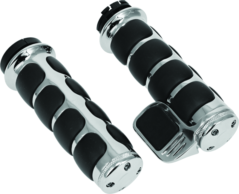 Kuryakyn Premimum ISO Grip With Throttle Boss Dual Cable Chrome