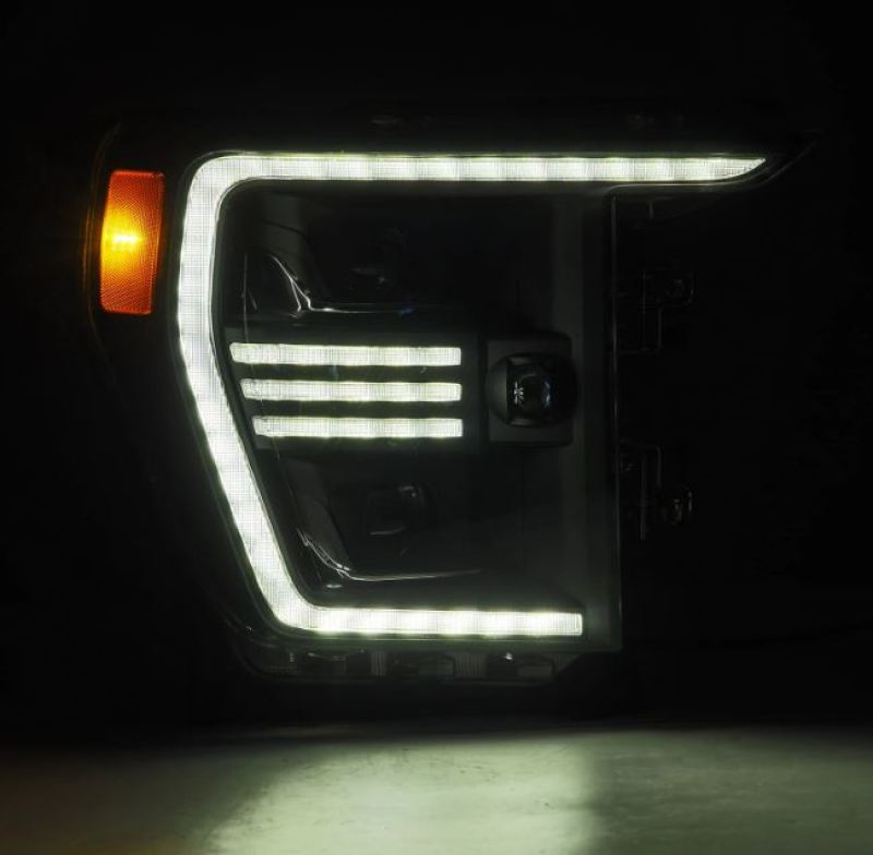AlphaRex 880293 FITS 21-22 Ford F150 PRO-Series Projector headlights Black w/Activ Light/Seq Signal